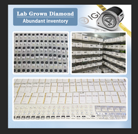 Toptan IGI Sertifikalı 0.5ct - 2ct Laboratuvarda Yetiştirilmiş Elmas DEF VS VVS Elmaslar 5mm DEF Renk HPHT Gerçek Elmaslar