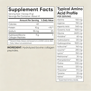 Collagène en peptides non aromatisé OEM ODM, 11 g de protéines, 41 portions, GMP Halal pour marque privée, 454 g - Product Image 4