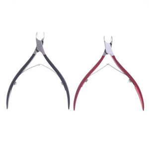 Pince à cuticules professionnelle en acier inoxydable à pointe fine et ouverture large, prix de gros, portable pour usage domestique et en salon - Product Image 5