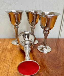 Gobelet à vin médiéval personnalisé fait main, peint à la main, en résine et acier inoxydable, décoration d'intérieur, design médiéval coloré en métal - Product Image 3