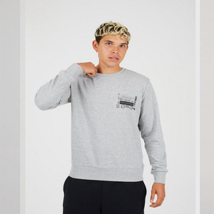 Sudadera Unisex de Cuello Redondo, Corte Regular, Tejido Sólido, Manga Regular, Estilo Invernal, Lavado, Bordado - Product Image 1