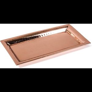 Rectangular Metal <b>Dinnerware</b> Set With Gold Inlay Engraved Design Oriental Style Durable Dishwasher Safe For Party Use - Product Image 5
