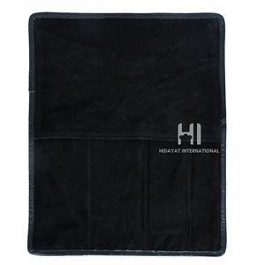 Étui à couteaux de cuisine 100 % cuir suédé véritable, facile à transporter, housse pour couteau de chef, étui à couverts et organiseur de transport - Product Image 6