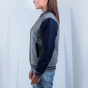 2026 New Arrival Hooded Bomber College <b>Jackets</b> Breathable <b>Canvas</b> 100% Cotton Casual <b>Work</b> Wear for Winter - Product Image 2