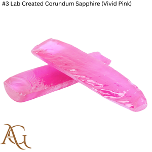 # 3 zafiros de corindón cultivados en laboratorio (rosa intenso) en forma de bola, sintéticos, creados por fusión de llama, gemas simuladas para corte lapidario. - Product Image 4