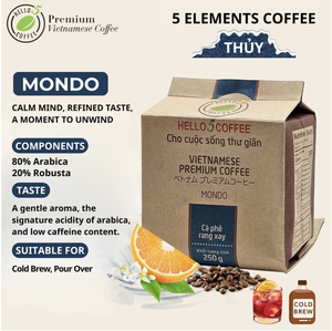 กาแฟเวียดนามคั่วบด Hello5 Mondo Aromatic 80% อาราบิก้า 20% โรบัสต้า เหมาะสำหรับชงเย็น อายุการเก็บรักษา 18 เดือน - Product Image 2