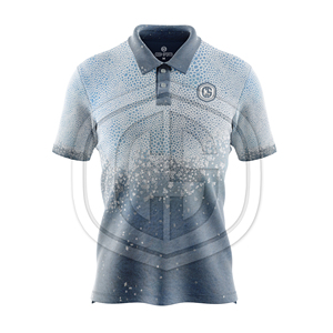 Chemises de golf pour hommes à manches courtes en tissu jersey, avec poche personnalisée imprimée et motif, nouvelle collection 2026, vente en gros - Product Image 2
