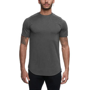 Men's <b>Long</b> Knitted 100% Cotton Streetwear Hip Hop T-Shirts with Custom Logo Vintage Oversized Design - Product Image 4