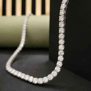 Chaîne cubaine unisexe en argent sterling 925 plaqué argent, maillons de 5 mm, diamant de laboratoire, bijoux hip-hop pour fête, cadeau - Product Image 6