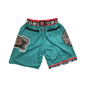 Shorts en polyester pour hommes, couleur verte, imprimés, vêtements d'équipe, shorts de sport sur mesure avec étiquette personnalisée pour garçons - Product Image 3