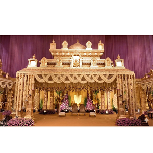 Grand Mandap de Luxe Manavarai pour Mariages et Salles de Réception, Mandap de Mariage Traditionnel Sculpté, Décoration Premium pour Mariages, Mandap de Mariage USA - Product Image 1