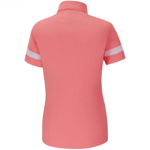เสื้อโปโลผู้หญิงสีตามสั่ง เสื้อกอล์ฟถักเนื้อผ้าระบายอากาศสำหรับผู้ใหญ่และเด็กผู้หญิง ดีไซน์สั่งทำได้ ราคาถูก - Product Image 6