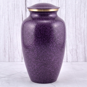Urne funéraire pour adultes en laiton brun moucheté avec finition mate pour cendres humaines, récipient commémoratif pour funérailles et enterrements - Product Image 4
