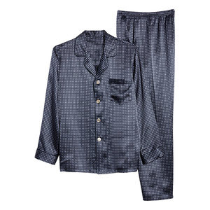 Top Grade <b>Men</b> Silk Sleepwear <b>Set</b> Short Sleeve <b>Pajamas</b> <b>Set</b> Solid Color Luxury Nightwear Comfortable Home Clothing <b>For</b> <b>Men</b> - Product Image 4