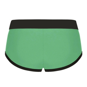 Calzoncillos bóxer para hombre con bloques de color, patrón verde liso, tiro bajo, transpirables, cómodos, costuras duraderas - Product Image 2