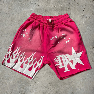 กางเกงขาสั้นสตรีทแวร์ผู้หญิง Y2K พิมพ์ลายตัวอักษร กางเกงขาสั้นลำลองทรงหลวม ขากว้าง ความยาวระดับเข่า สำหรับฤดูร้อน - Product Image 3