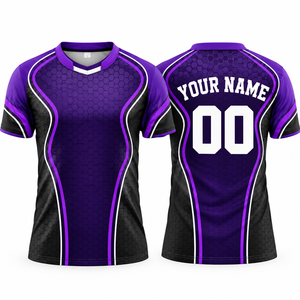 Camiseta de Fútbol Personalizada al por Mayor para Hombre, Sublimada e Impresa, de Secado Rápido, Transpirable, para Entrenamiento de Equipo, Uniforme Deportivo - Product Image 4