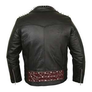 Fabricantes Profesionales de Chaquetas de Cuero Hechas a Medida para Mujer, Nueva Moda 2026, Chaqueta de Cuero Genuino con Tachuelas para Dama - Product Image 4