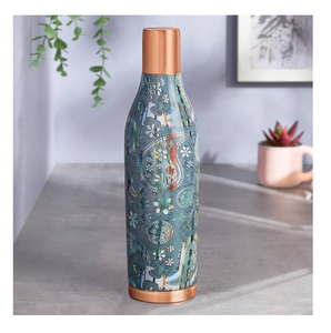 Enamel Printed Copper Water Bottle Kitchen Tabletop <b>Plastic</b> <b>Drinkware</b> for Direct Drinking Copper Water Bottle - Product Image 1