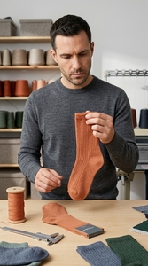 Men <b>Socks</b> Comfortable <b>Soft</b> Cotton Breathable Lightweight Stretch Casual Style Daily Wear All Season Use - Product Image 6