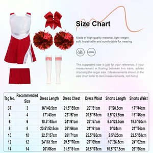 Uniforme de cheerleading pour filles avec logo personnalisé pour les spectacles scolaires, les compétitions et les équipes de cheerleading - Product Image 5