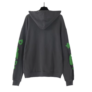 เสื้อฮู้ดดี้ผ้าเทอร์รี่คุณภาพดีที่สุดสำหรับฤดูหนาว สีพื้น แขนยาว ระบายอากาศได้ดี อุ่นสบาย สไตล์สตรีทแวร์  รับสกรีนโลโก้ตามแบบ - Product Image 2