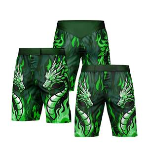 Pantalones Cortos de Artes Marciales Mixtas (MMA) Personalizados con Sublimación, Diseño Impreso, Cintura Elástica, Poliéster/Spandex, MOQ Bajo - Product Image 4