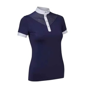 Camisa de equitación premium de lujo para mujer, casual, con logotipo bordado, protección para el caballo, ligera, de secado rápido y elástica. - Product Image 4