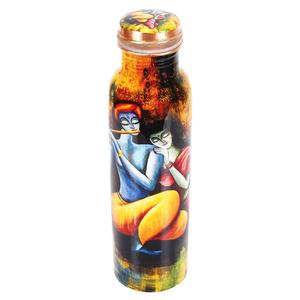 Top Selling Quality <b>Drinking</b> Gym Sports Customized Hammered 100% Hygienic Health Benefits Pure <b>Copper</b> Water <b>Bottle</b> - Product Image 1