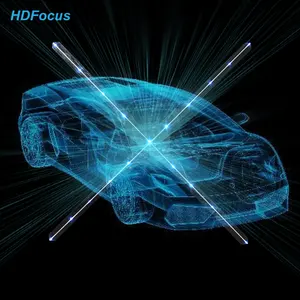 HDFocus 3d Holographic Projection Fan For Advertising Display Dia 65cm Hologram Projector 3d Hologram Light