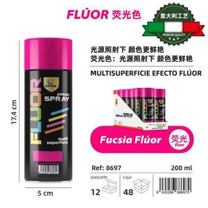 Pinturas Artísticas Fluorescentes Fucsia de 200 ml, Colores Vibrantes y Atractivos para Expresiones Creativas - Product Image 3