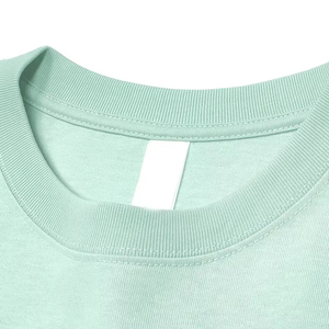 T-shirts pour hommes en coton imprimés sur mesure, coupe ample, couleur unie, noirs, pour l'été – Vente en gros - Product Image 4