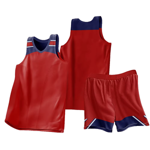 Conjunto de Uniforme Profesional de Baloncesto y Voleibol al por Mayor, Chaleco de Entrenamiento sin Mangas y Pantalones Cortos de Malla de Poliéster de 180 g para Hombre/Juvenil - Product Image 6