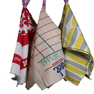 Paño de Cocina Hecho a Mano 100% Algodón Orgánico, Diseño Floral Personalizado, Secado Rápido, Serigrafiado, Paño de Té Promocional - Product Image 1