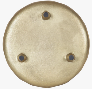 Plateau de service rond vintage de luxe moderne, style premium, avec pieds en métal et finition dorée, pour la décoration de la maison et de la table - Product Image 6