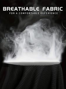 T-shirt personnalisé à col rond ultra-léger pour hommes Séchage rapide Respirant 100% Coton Chemise absorbant la sueur Noir - Product Image 2