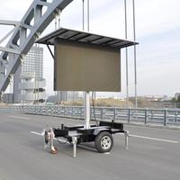 Extérieur Portable Roue Solaire Led Publicité Écrans Affichage Trafic Mobile Message Variable Signe VMS Remorque pour la Publicité