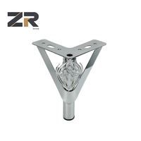Pieds de canapé ZERUN 150 mm à motif creux, pieds de support de lit, pieds de table, accessoires de quincaillerie métallique pour meubles