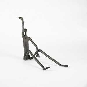 Escultura Moderna de Aluminio Negro, Figura Humana Abstracta Tallada, Decoración de Mesa para Hogar, Cafetería, Restaurante, Regalo de Inauguración, DIY - Product Image 1