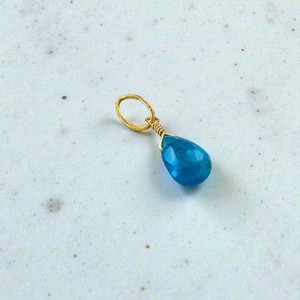 Colgante de Labradorita Natural Facetada en Forma de Pera, Envuelto en Alambre de Plata Chapado en Oro de 14K, Gema Verde, Amuleto de Joyería Religiosa - Product Image 5