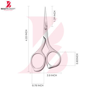 Ciseaux à cuticules de dernière conception avec grande boucle pour les doigts, coupe-ongles professionnel en acier inoxydable pour l'élimination des peaux mortes, pédicure - Product Image 2