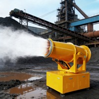 Canon à brouillard longue portée 60M, pulvérisateur de brume d'eau, machine de suppression de la poussière pour les sites miniers, carrières et chantiers de construction