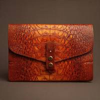 Pochette de Soirée Vintage en Cuir Véritable Shine pour Femme, Fermeture Éclair, Perles, Design Portable, Tendance Féminine