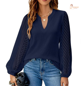 Nouvelle Robe Midi Décontractée pour Femmes, Couleur Unie, Col en V, Nœud en Dentelle, Taille Naturelle Ample, Style Mode Transfrontalière pour Plateformes Indépendantes - Product Image 2