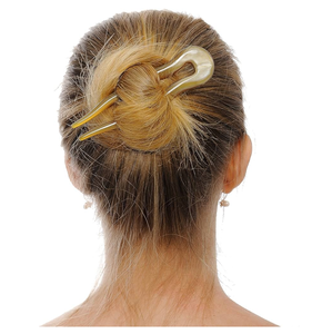 Épingle à cheveux artisanale en corne de buffle naturelle, pour cheveux longs, toutes coiffures au quotidien, pour filles, à bas prix - Product Image 3