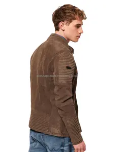 High Quality Genuine lambskin & cowhide Leather Jacket In New Model For Men