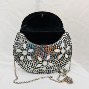 กระเป๋าไม้ถูพื้นโลหะลายโมเสกสำหรับผู้หญิงกระเป๋าถือแฟชั่นสำหรับตอนเย็นกระเป๋าใบใหญ่แฟชั่นส่งออกไปทั่วโลกของ falak - Product Image 2