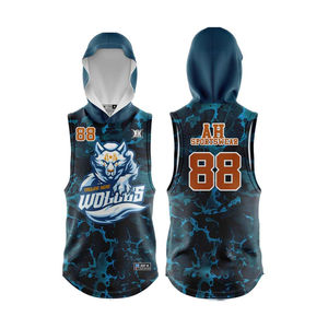 <b>Compression</b> 7v7 American Football Uniform Low Cost Sublimated Hoodie OEM Custom 7 on 7 Team Names Football Uniforms Set - Product Image 2