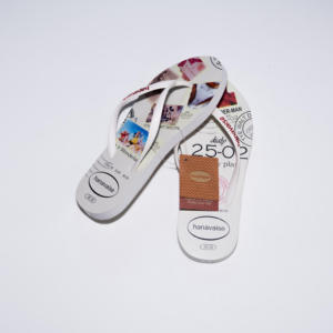 Printed Glued Pattern High Quality Outdoor Custom EVA Rubber Flip Flops Men and Women Non Slip Sole <b>Slippers</b> Vietnam - Product Image 3