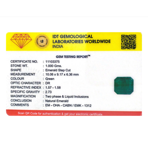 5 Carat Premium Zambian Emerald Loose Gemstone Emerald Cut 6mm for Fine Jewelry - Product Image 4